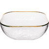 摩登主妇北欧金边透明网红玻璃碗沙拉碗家用餐具燕窝甜品碗水果碗 商品缩略图4