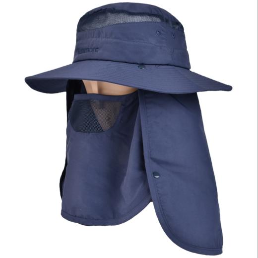 狼族优选丨KENMONT男款防晒护颈遮脸遮阳防晒帽子 户外摄影渔夫帽 薄款防紫外线 商品图0