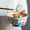 摩登主妇日式手绘花卉饭碗单个陶瓷日式餐具创意家用粥碗汤碗小碗 商品缩略图1