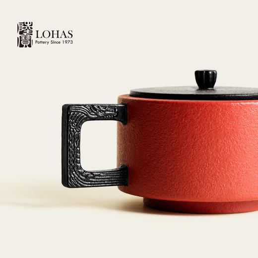 【彼达思】龙启壶茶组9件式-富贵红典雅白 商品图1