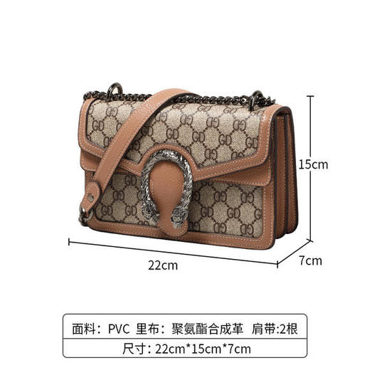 LW-SML-GL202新款欧美复古潮流时尚链条斜挎包 商品图4