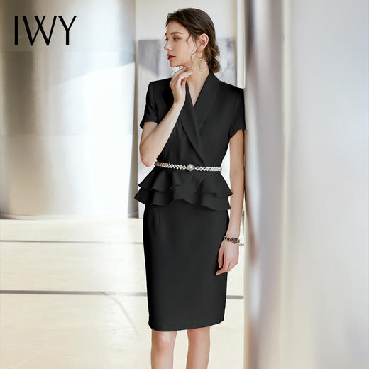 IWY/黑色套裙西服套装A-CS810 商品图7