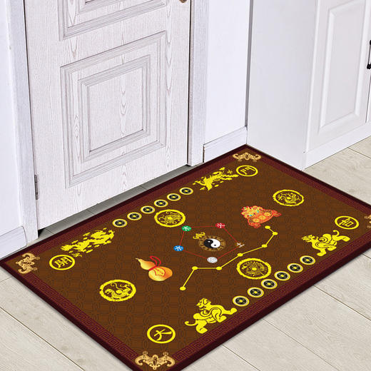 RZ-RZTJFS0003开门大吉风水门垫太极阴阳五行垫 商品图4