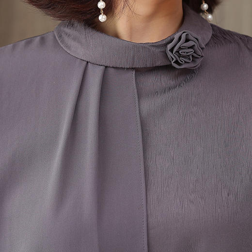 MQ-LM8266夏装新款洋气短袖雪纺上衣YY 商品图3