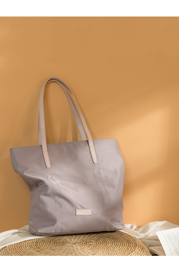 茵曼大容量托特包2020新款包包女简约通勤包女包时尚单肩手提包袋