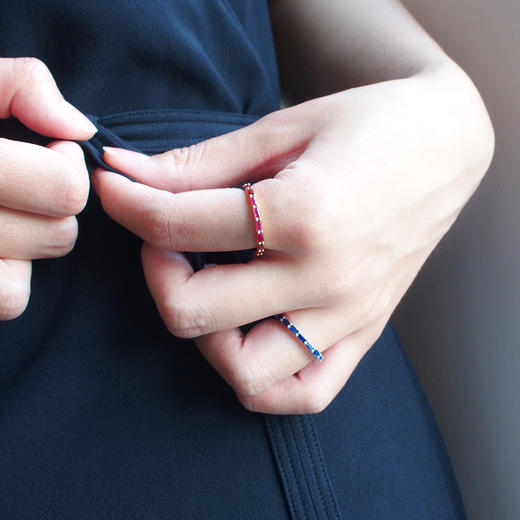 心浪/红·蓝宝石戒指 商品图3