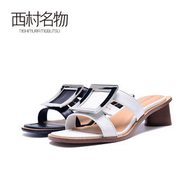 西村名物2020年夏季新款女凉鞋跟型时尚凉拖X20BJ23051