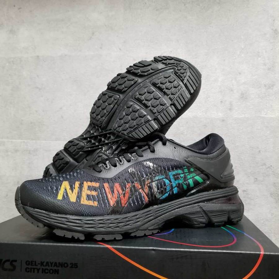女款k25 纽约马拉松纪念版gel-kayano 25 nyc 旗舰稳定跑步鞋 1012