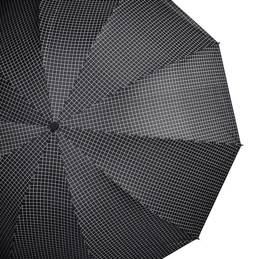 复古格子十骨双人加大晴雨两用伞黑胶防晒加厚抗风日系晴雨伞FZ20205 商品图1
