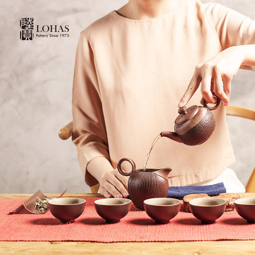 【彼达思】台湾陆宝 岩藏石蕈茶组 1壶6杯1茶海 商品图0