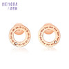 时光印记玫瑰色18K金钻石耳饰DE120076、DE0502 商品缩略图1