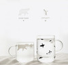 摩登主妇 水杯简约家用清新可爱森系创意透明玻璃杯带把杯子茶杯 商品缩略图0