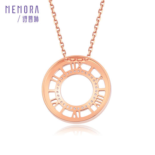 时光印记18K玫瑰金钻石项链DN045701、DN0457 商品图2