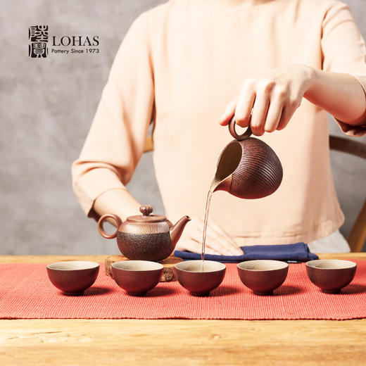 【彼达思】台湾陆宝 岩藏石蕈茶组 1壶6杯1茶海 商品图4