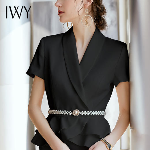 IWY/黑色套裙西服套装A-CS810 商品图9