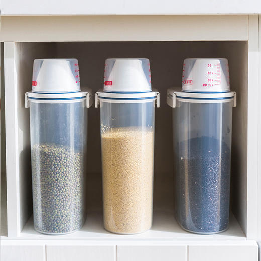 摩登主妇日式塑料储米桶装米箱2kg防虫防潮家用厨房储物米缸米罐 商品图1