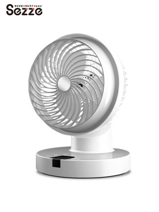 日本Sezze西哲电风扇空气循环扇家用台式涡轮遥控头静音落地扇648
