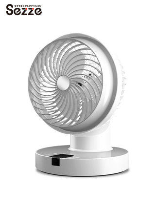 日本Sezze西哲电风扇空气循环扇家用台式涡轮遥控头静音落地扇648 商品图0