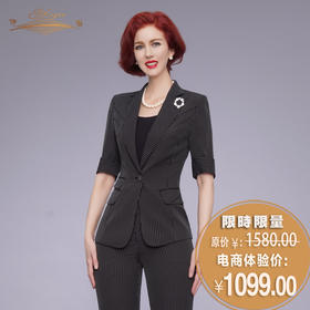 【特惠】YIQU|“洒脱之路”西装上衣（细黑条纹）PT