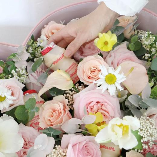 《欢乐多》粉色系鲜花酸奶爱心盒 商品图2