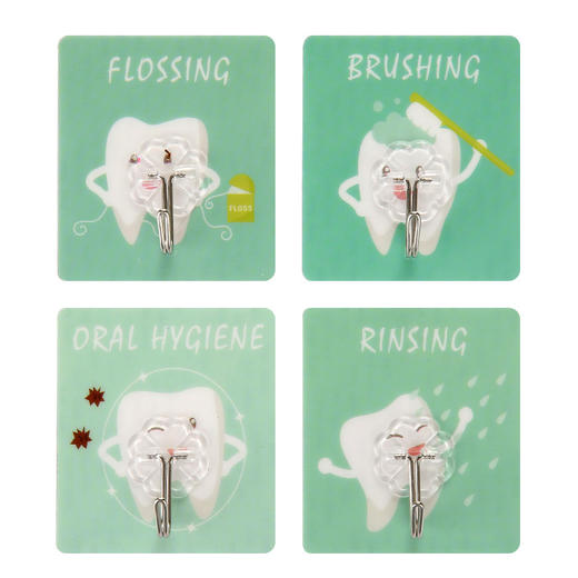 熊诺	可爱纳米粘贴无痕挂钩可重复使用	10个装 ZMXNGG1 商品图4