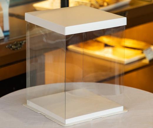 三层 加高透明蛋糕盒 6/8/10/12/14寸 三层加高 生日蛋糕盒 无丝带 商品图0