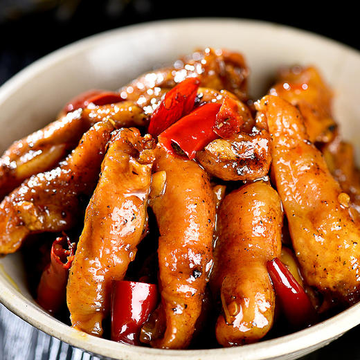 【四川卤味香辣无骨鸡脚筋120克】袋装休闲开胃零食真空 商品图0