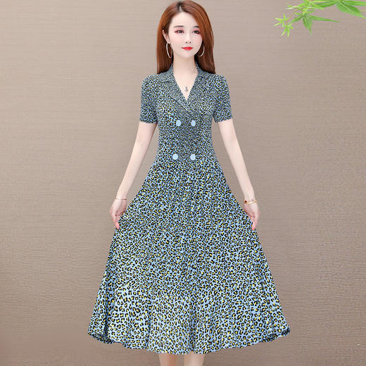 YWE  QS8008阔太太气质高贵波点连衣裙 商品图2