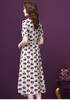 WXY-2060真丝豹纹连衣裙2020新款夏V领收腰显瘦A字裙 商品缩略图3