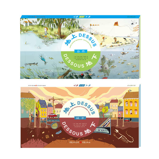 地上地下全集（共4册）适龄5-12岁（自然城市+自然景观动物世界） 商品图1