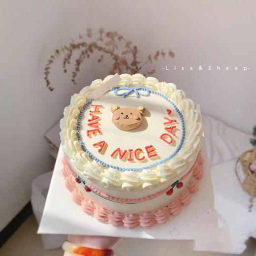 复古手绘小熊( 百分百进口动物奶油） 商品图0