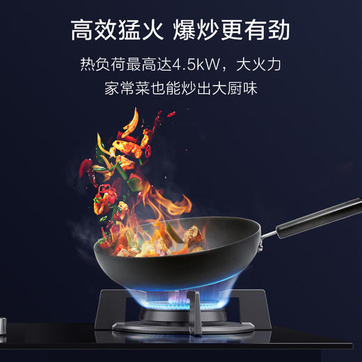 A.O.史密斯黑色玻璃大火力燃气灶 JZT-F3B1 商品图2