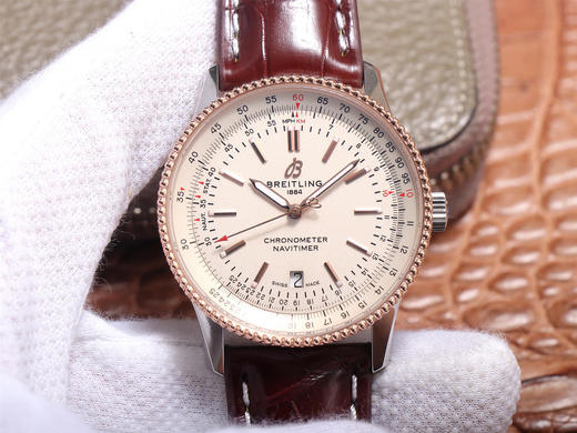 TF百年灵航空计时新款41mm，搭载打磨洗花机2824，皮表带，密底，自动机械机芯，男士腕表 商品图0