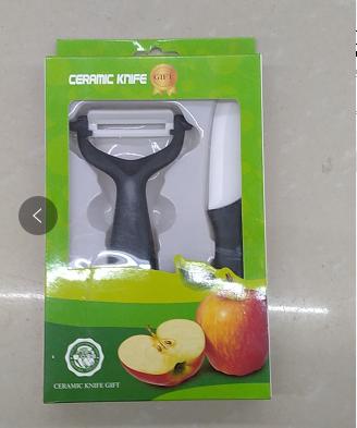 【3.9元/盒】瓷水果刀+削皮刀套装（1100394） 商品图0
