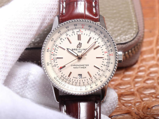 TF百年灵航空计时新款41mm，搭载打磨洗花机2824，皮表带，密底，自动机械机芯，男士腕表 商品图0