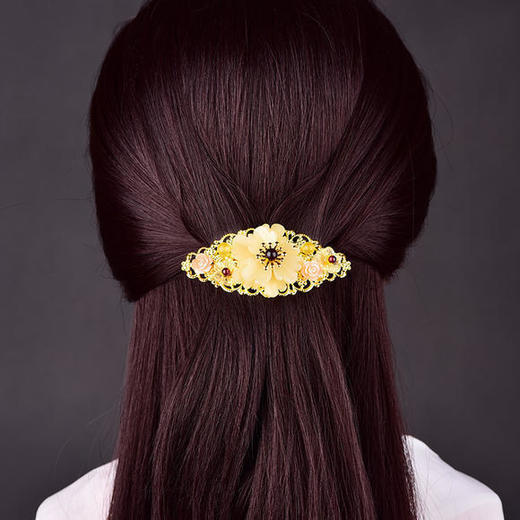 RHX-017新款时尚简约弹簧夹发卡 商品图0