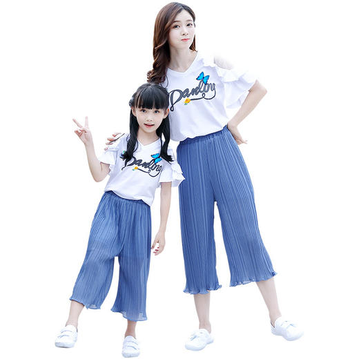 FCNH-8029（新品亲子装）2020新款一家三四口短袖T恤旅游两件套装 商品图4