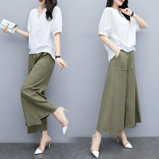 WZNH-7378潮流个性气质休闲短袖时尚两件套装 商品图2