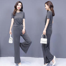 XP-LNSN9329新品时尚圆领垂顺气质两件套