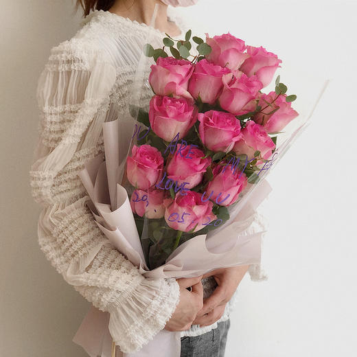 花艺 留言玫瑰花束 商品图0