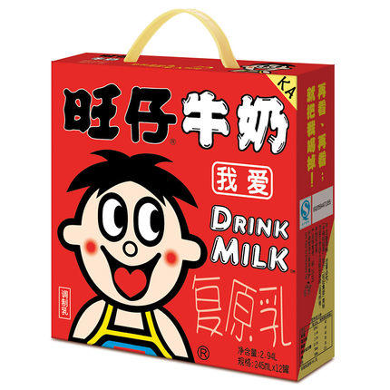 旺仔牛奶复原乳245ml*12 商品图0