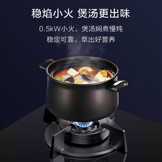 A.O.史密斯黑色玻璃大火力燃气灶 JZT-F3B1 商品图3