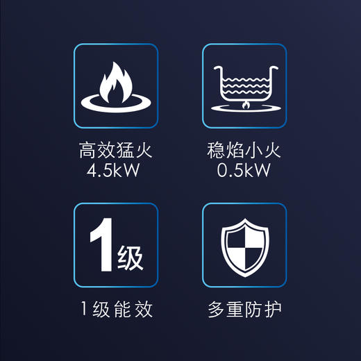 A.O.史密斯黑色玻璃大火力燃气灶 JZT-F3B1 商品图1