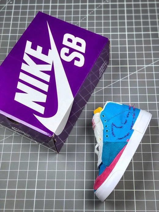 NIKE sb ZOOM BLAZER 男子解构 拆线大钩子板鞋休闲鞋CI3833-100 商品图4
