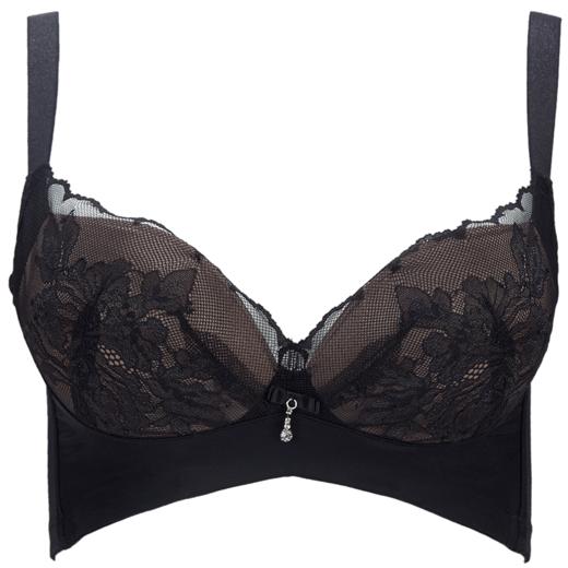 贝佳人正品软钢圈上托文胸调整型宽侧收副乳火辣性感蕾丝内衣BW91727 商品图1