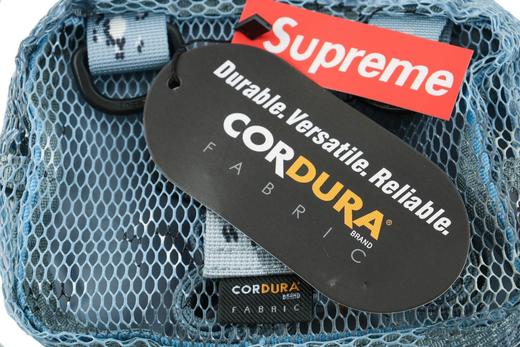 supreme20ss48thwaistbag3m迷彩网眼格面小挎包