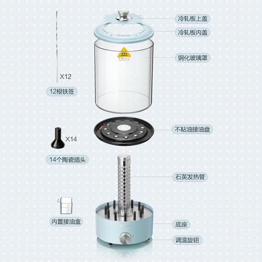 小熊（Bear）电烧烤炉家用电烤炉电烤盘烤串机韩式烤肉锅 自动旋转烤架 DKL-S11A1 小熊（Bear）电烧烤炉家用电烤炉电烤盘烤串机韩式烤肉锅 自动旋转烤架 DKL-S11A1产地直发 商品图3
