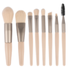 【美妆工具】*新款8支迷你化妆刷 哑光木柄便携软毛化妆涮套装美妆工具 商品缩略图2