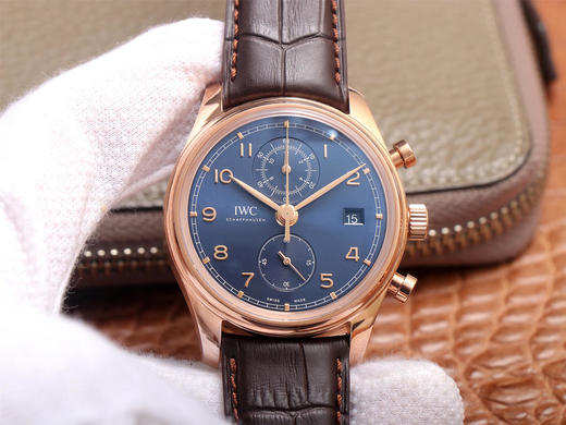 ZF万guo葡萄牙系列多功能计时腕表，自产Cal.89361机芯，尺寸42mmX13.5mm，46毫米直径，自动机械机芯，男士腕表，皮表带，透底 商品图0