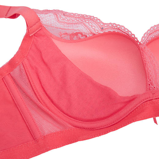 贝佳人新品秋聚拢调整型内衣小胸显大女士蕾丝花边白色胸罩BW91703 商品图4